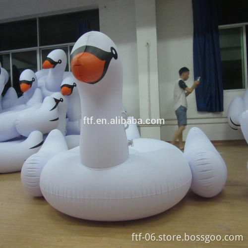 Custom water floating inflatable swan toy,inflatable swan float